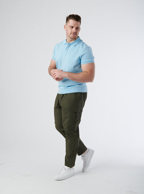 Galis Banded Bottom Polo